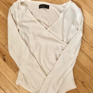 Abercrombie and Fitch white bodysuit